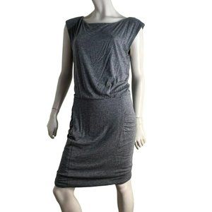 Athleta Dress Womens Medium Sheath Wool Sleeveless Travel Gray